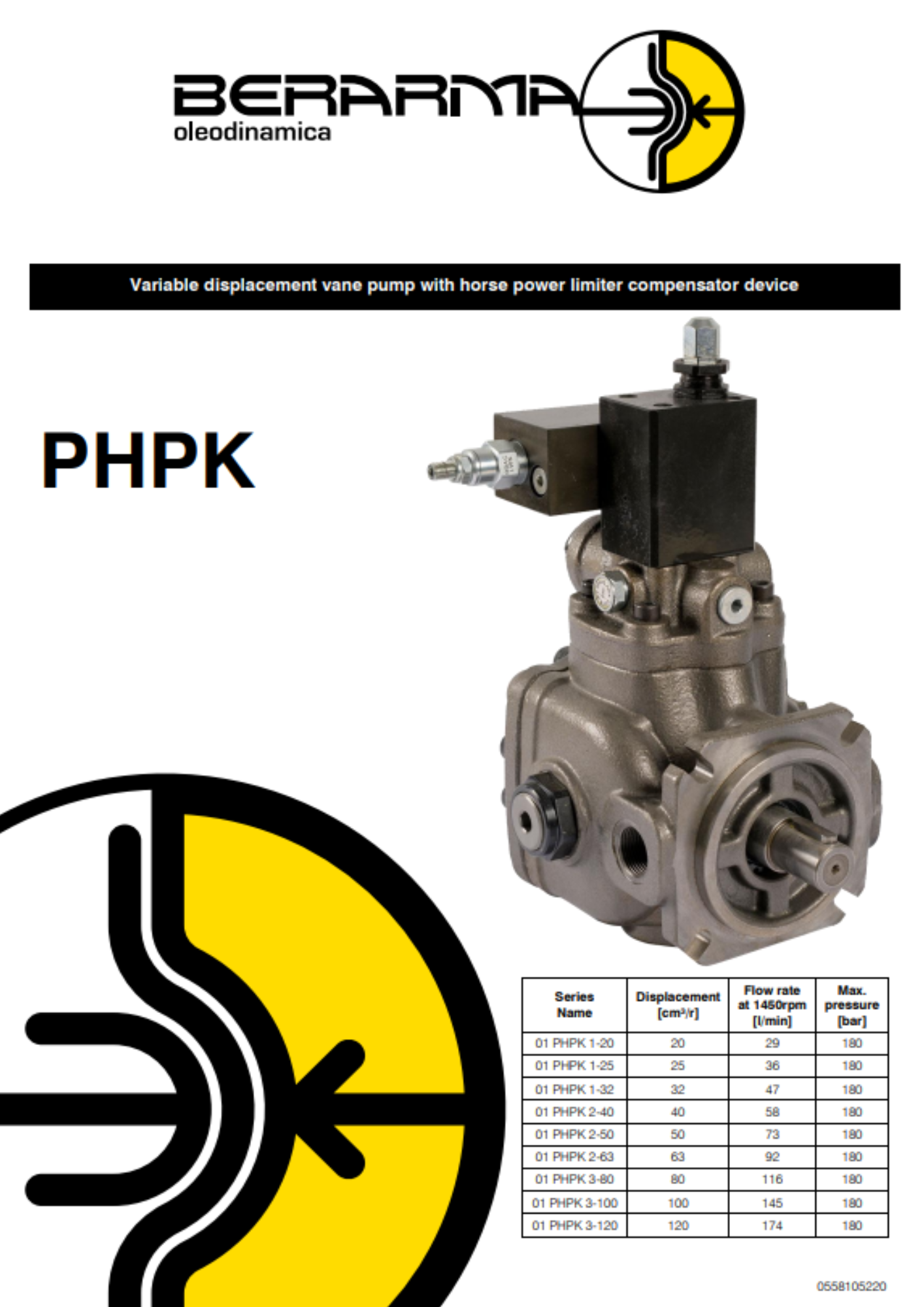 Berarma: PHPK variable displacement vane pumps