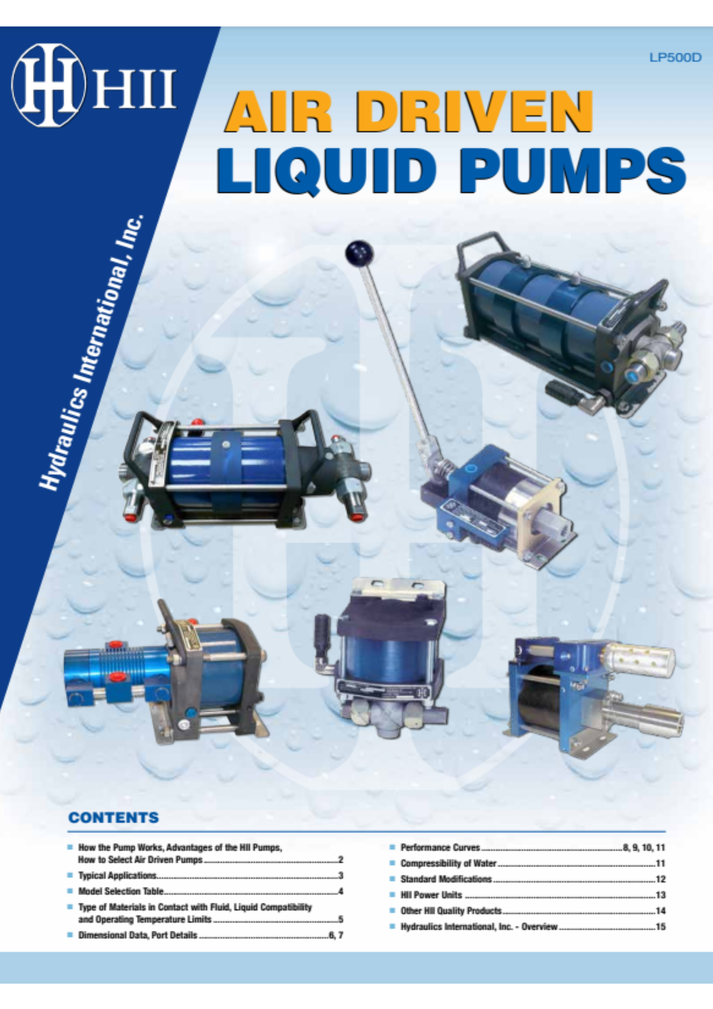 HII: air driven liquid pumps