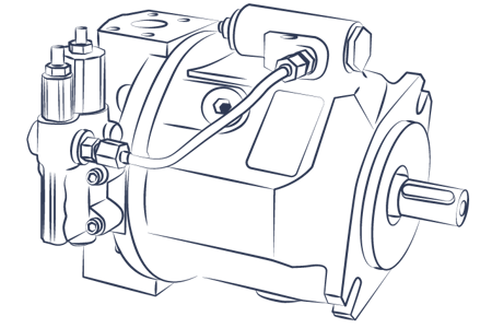 Pompe à pistons axiaux