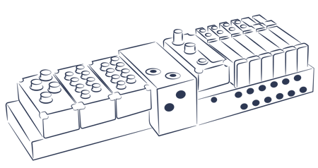 Batteries d'électrovannes