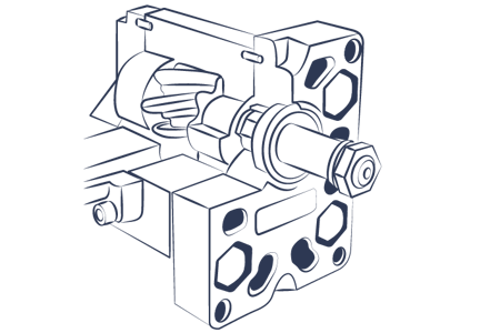 Helical gear pumps