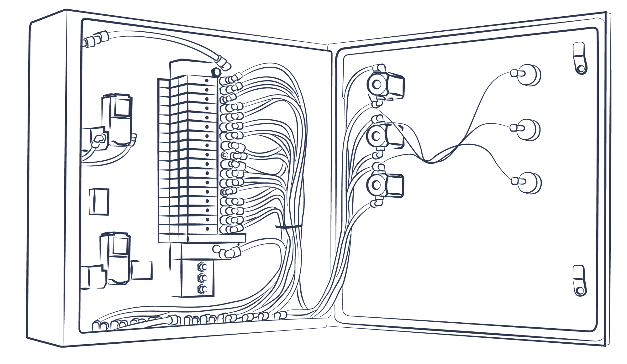 Pneumatic control panels